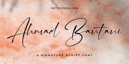 Ahmad Bantani Font Poster 1