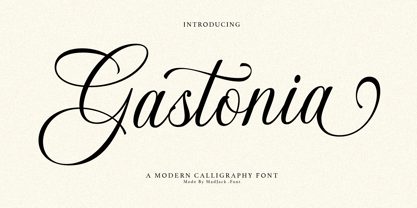 Gastonia Script Font Poster 1