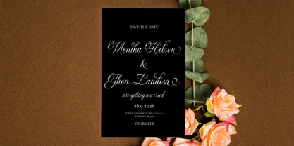 Gastonia Script Font Poster 3