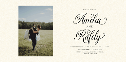 Gastonia Script Font Poster 4