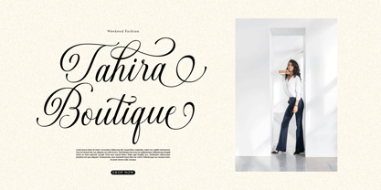 Gastonia Script Font Poster 2