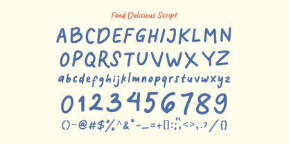 Food Delicious Font Poster 5
