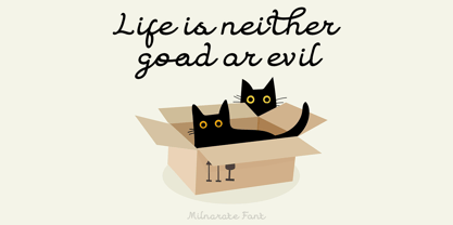 Milnarate Font Poster 8