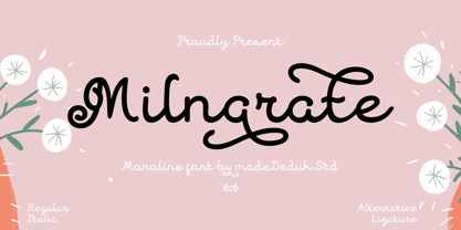 Milnarate Font Poster 1