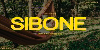 Sibone Font Poster 1