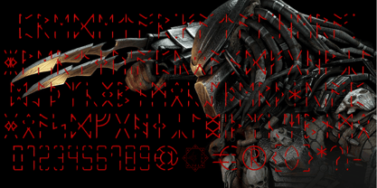 Ongunkan Anglo Saxon Predetor Font Poster 5