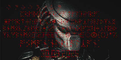 Ongunkan Anglo Saxon Predetor Font Poster 3