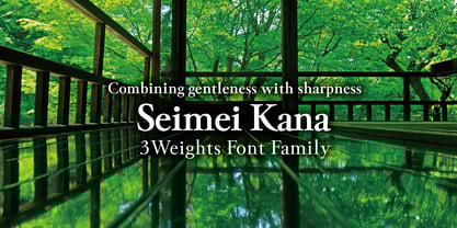 Seimei Kana Font Poster 1