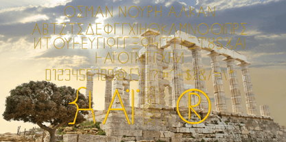 Ongunkan Greek Ionien Ellada Font Poster 4