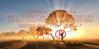 Ongunkan Greek Ionien Ellada Font Poster 6