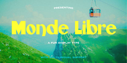 Monde Libre Font Poster 1