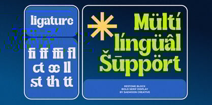 Restone Block Font Poster 9