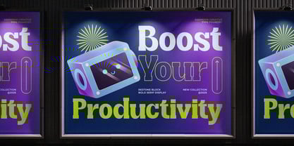 Restone Block Font Poster 7