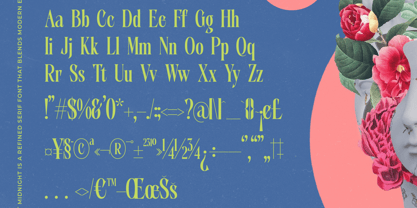 Portrait Midnight Font Poster 14