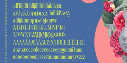 Portrait Midnight Font Poster 15