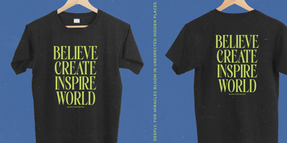 Portrait Midnight Font Poster 6