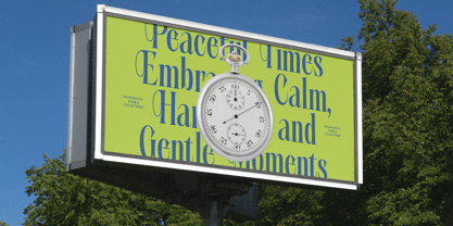 Portrait Midnight Font Poster 3