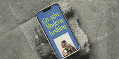 Portrait Midnight Font Poster 8