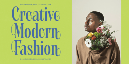 Portrait Midnight Font Poster 2