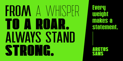 Arctos Sans Font Poster 3