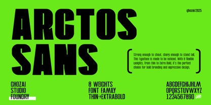 Arctos Sans Font Poster 1