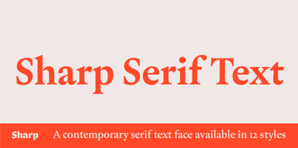 Sharp Serif Text Font Poster 1