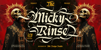 Micky Rinse Font Poster 1