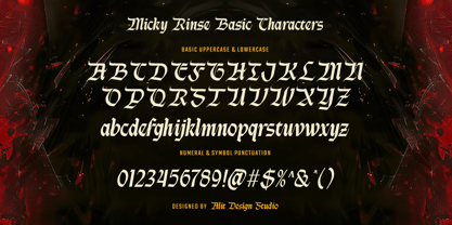 Micky Rinse Font Poster 6