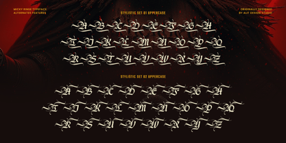 Micky Rinse Font Poster 9