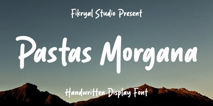 Pastas Morgana Font Poster 1