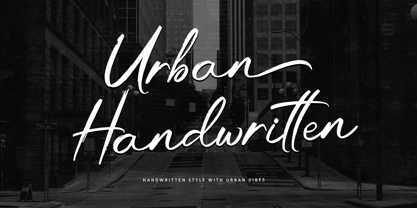 Urban Handwritten Font Poster 1