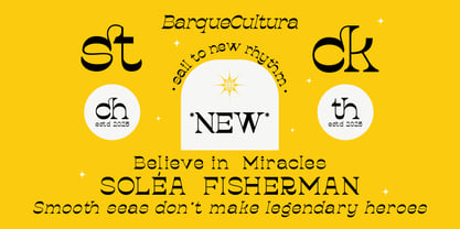 Barque cultura Font Poster 3