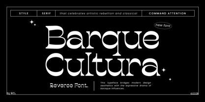 Barque cultura Font Poster 1