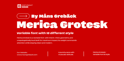 Merica Grotesk Font Poster 1