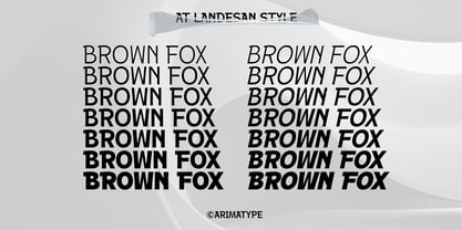 AT Landesan Font Poster 5