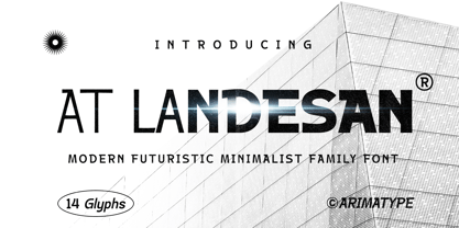 AT Landesan Font Poster 1