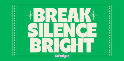 Cook Giftalgic Font Poster 5