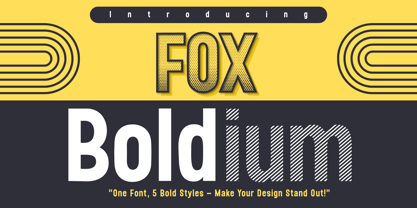 Fox Boldium Shadow Font Poster 1