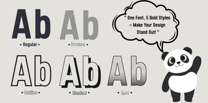 Fox Boldium Shadow Font Poster 2