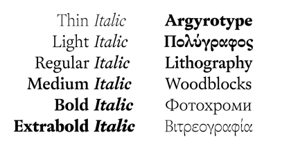 Sharp Serif Text PE Font Poster 2