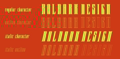 Boldark Font Poster 10