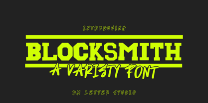 Blocksmith Font Poster 1