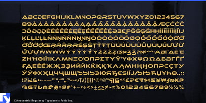 Ethnocentric Font Poster 7