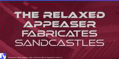 Ethnocentric Font Poster 2