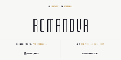 Romanova Font Poster 15
