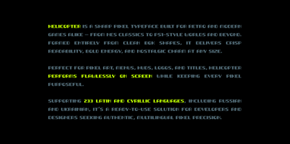 Helicopter Font Poster 4