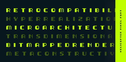 Helicopter Font Poster 12