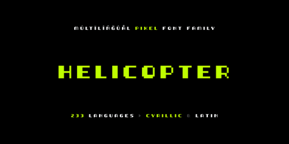 Helicopter Font Poster 14