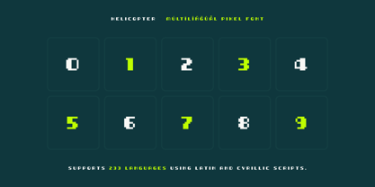 Helicopter Font Poster 11