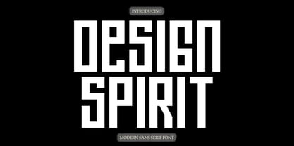 Design Spirit Font Poster 1